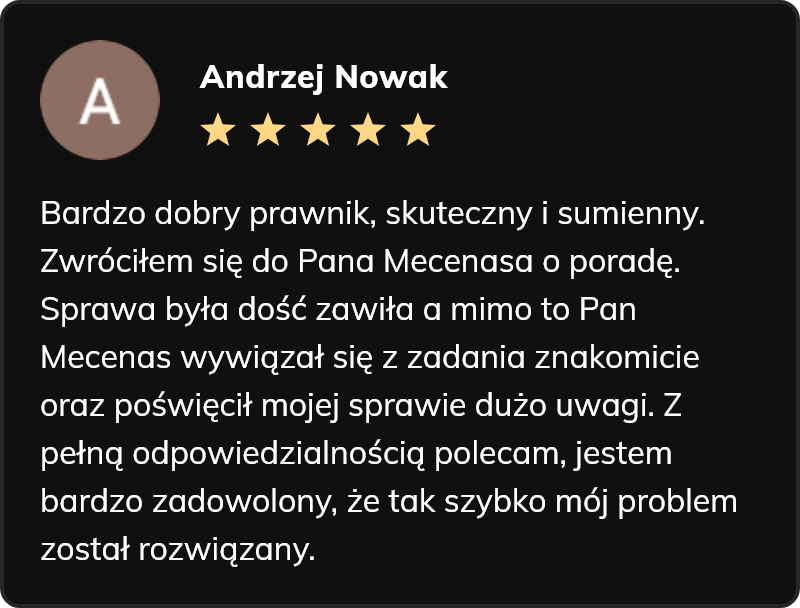 opinia o Adwokat Lędziny Kancelaria Adwokacka Paweł Szajdak prawnik
